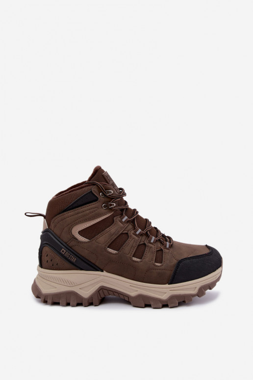 isolierte Wanderschuhe für Herren Big Star UU174316 in brauner Farbe