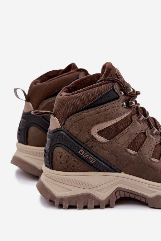isolierte Wanderschuhe für Herren Big Star UU174316 in brauner Farbe
