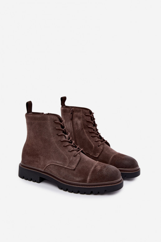 Wildlederschuhe für Herren Big Star UU174220 in Braun