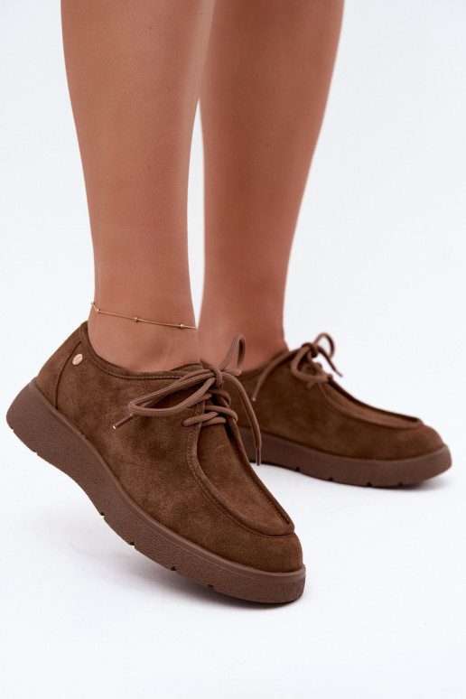 Damen Schuhe aus Kunstveloursleder Tai turiciejka K7189-04 in Sand