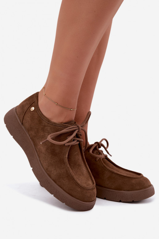 Damen Schuhe aus Kunstveloursleder Tai turiciejka K7189-04 in Sand