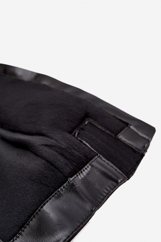 Wärmende Damen-Stiefel mit Absatz in Schwarz Rosmella