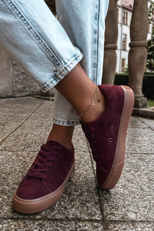 Damen-Sneaker Big Star UU274242 in Bordeaux