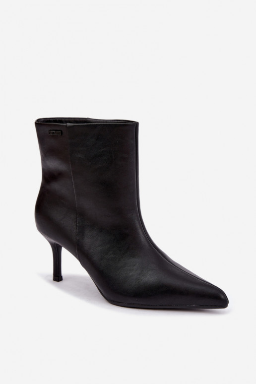Stiefeletten mit dünnen Absätzen und Isolierung, zum Hineinschlüpfen Big Star UU274494 schwarz