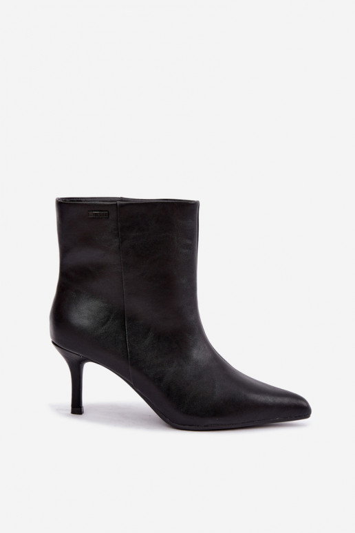 Stiefeletten mit dünnen Absätzen und Isolierung, zum Hineinschlüpfen Big Star UU274494 schwarz