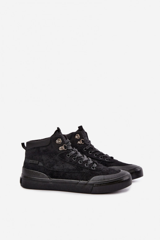 Wärmende Herren Freizeitschuhe Big Star UU174305 in Schwarz