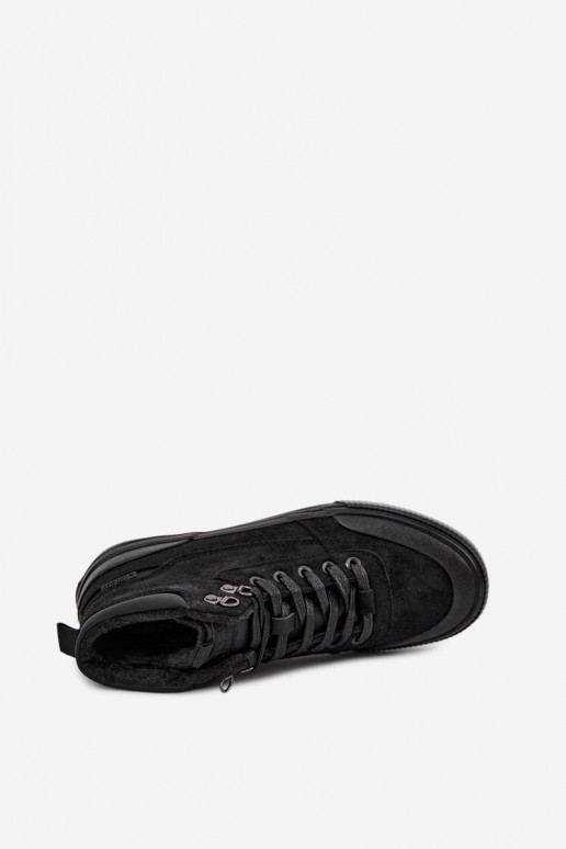 Wärmende Herren Freizeitschuhe Big Star UU174305 in Schwarz
