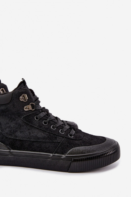 Wärmende Herren Freizeitschuhe Big Star UU174305 in Schwarz