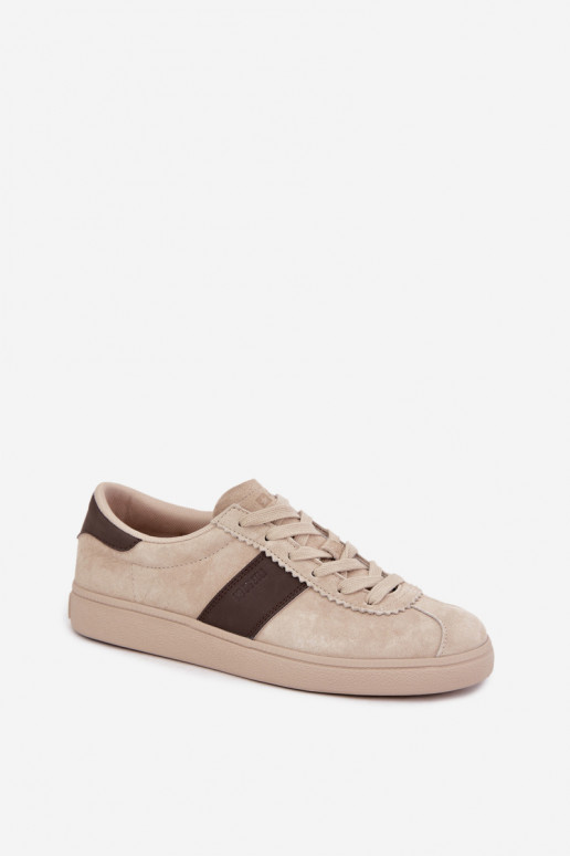Kunstveloursleder Damen-Sneaker Big Star UU274440 in Sand