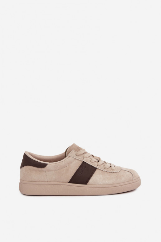 Kunstveloursleder Damen-Sneaker Big Star UU274440 in Sand
