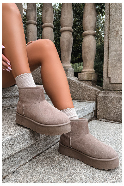 Schneestiefel mit Plattform Big Star UU274224 in Sand
