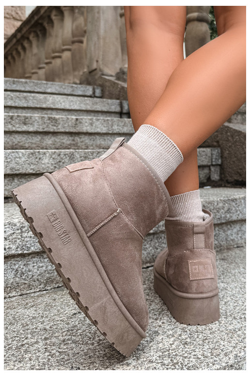 Schneestiefel mit Plattform Big Star UU274224 in Sand