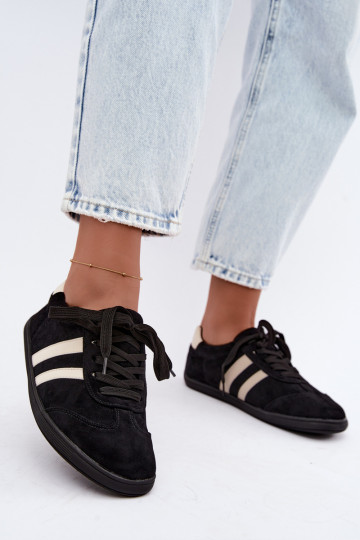 Sneakers Stilvollllschuhe Feminin Barefoot schZuarze Farbe Kessy 2