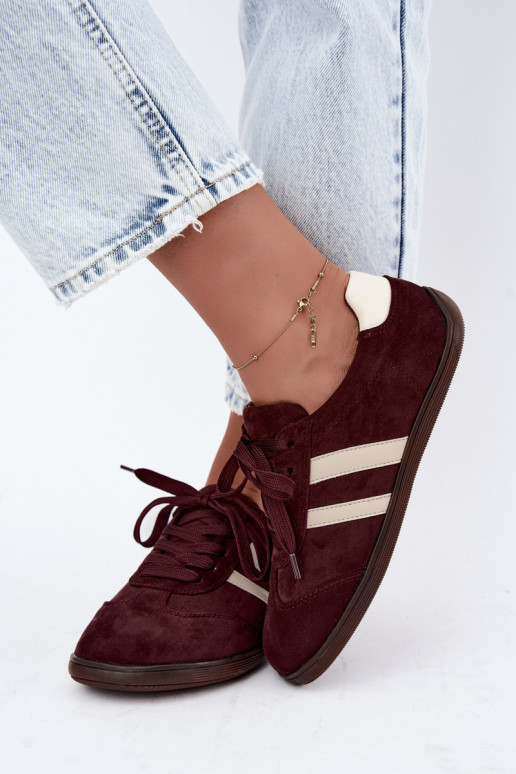 Damen Sneaker Barefoot in Bordeaux Kessy