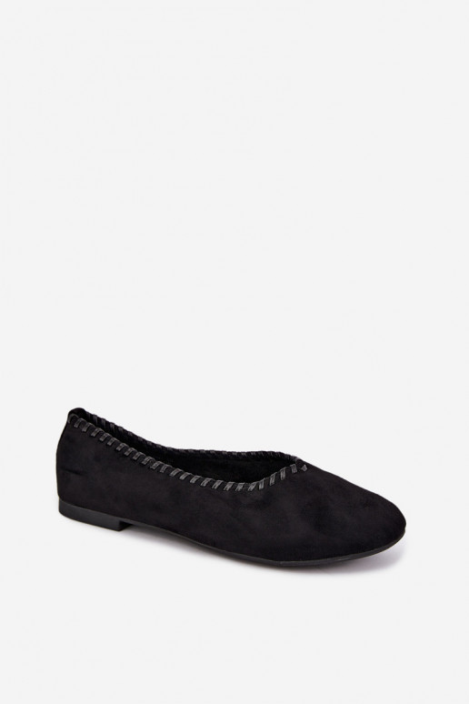Schwarze Ballerinas mit geflochtenem Detail Talessa
