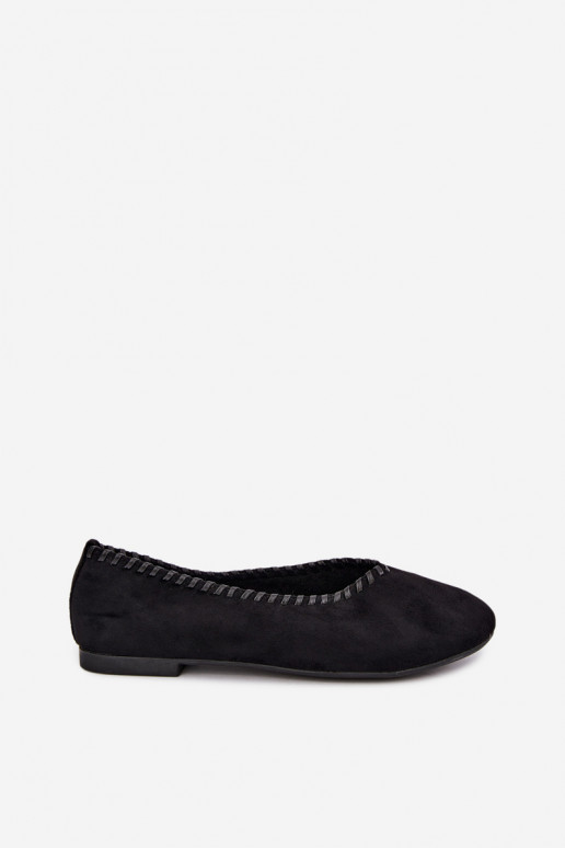 Schwarze Ballerinas mit geflochtenem Detail Talessa