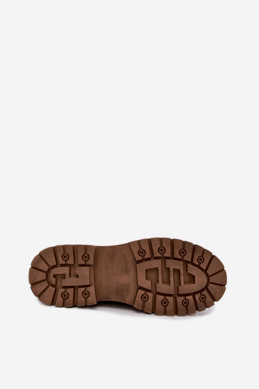 Dunkelbraune Wildlederstiefel für Männer Big Star UU174254