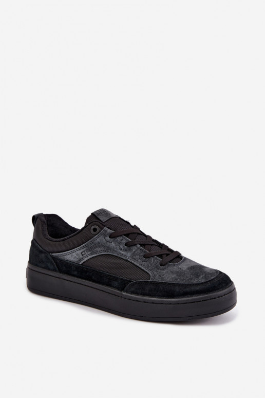 Schwarze isolierte Wildleder-Sneaker für Männer Big Star UU174118