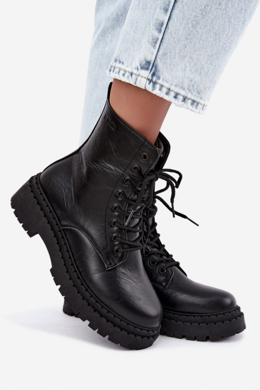 Damen-Stiefeletten Big Star UU274816 in Schwarz