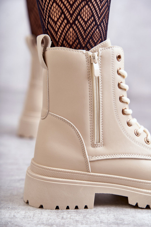 Damen isolierte elfenbeinfarbene Stiefeletten Dorchen