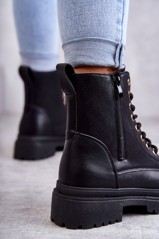 Damen isolierte schwarze Stiefeletten Dorchen