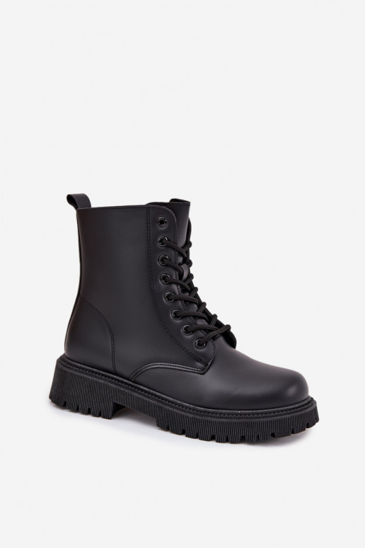 Damen isolierte schwarze Arbeitsstiefeletten Tavera