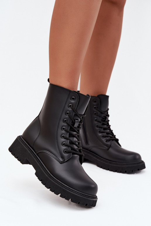 Damen isolierte schwarze Arbeitsstiefeletten Tavera