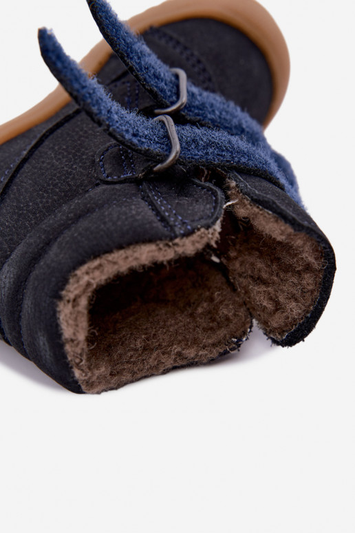Leder Kinder Winterstiefel Froddo G2110138 dunkelblau