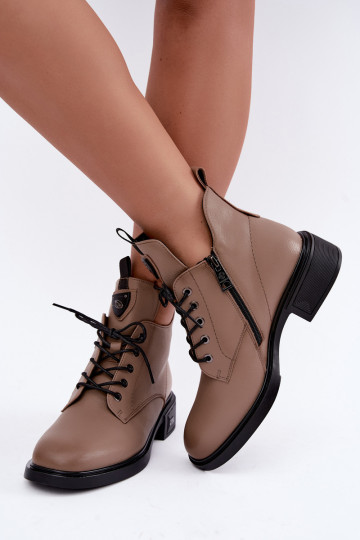 Haut Stiefel mit Ornamenten Ermöglicht Języku sich Zuarm laufen Vinceza 133145 Beige 2
