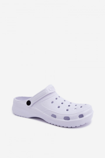 Weiße leichte Herren-Slipper Adriah