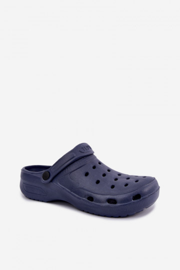 Dunkelblaue leichte Herren-Slipper Adriah