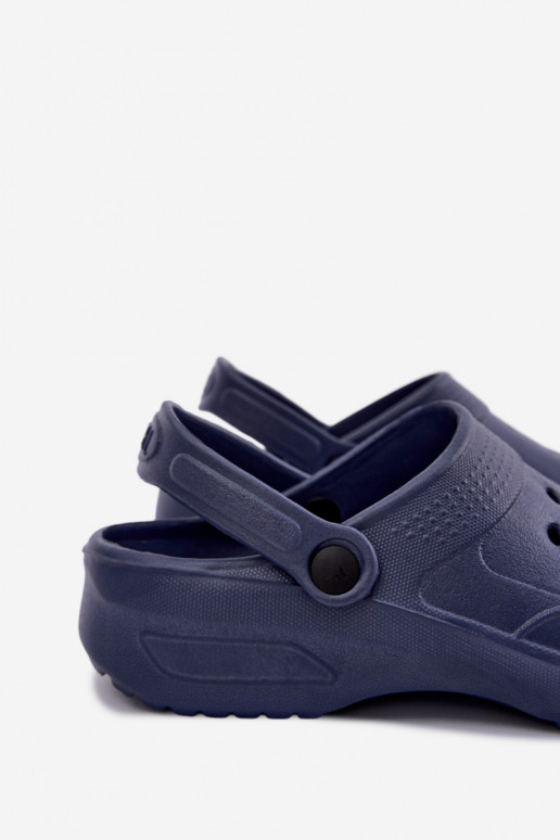 Dunkelblaue leichte Herren-Slipper Adriah