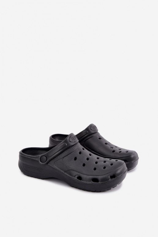 Schwarze leichte Herren-Slipper Adriah
