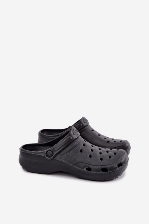 Schwarze leichte Herren-Slipper Adriah