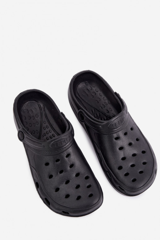 Schwarze leichte Herren-Slipper Adriah