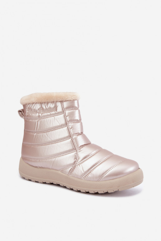 Damen gefütterte Schneestiefel in Sandfarbe Mezyss