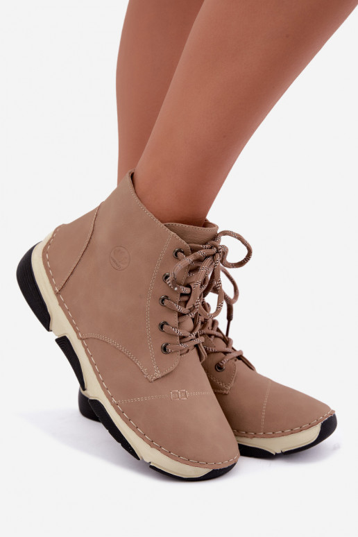 Isolierte Damenstiefeletten, sandfarben Lerissa