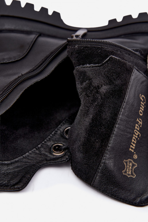 Stiefeletten aus Kunstleder für Damen, gefüttert, schwarz, für die Arbeit Amarelle
