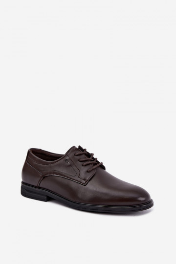 Elegante dunkelbraune Herrenschuhe Calven