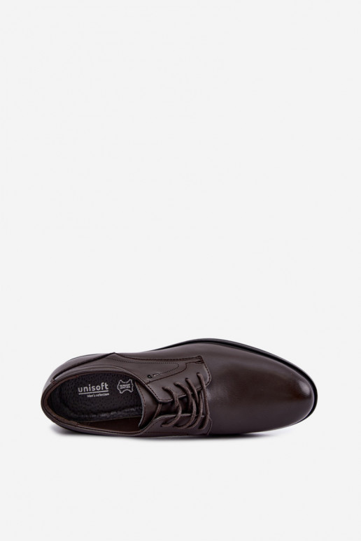 Elegante dunkelbraune Herrenschuhe Calven