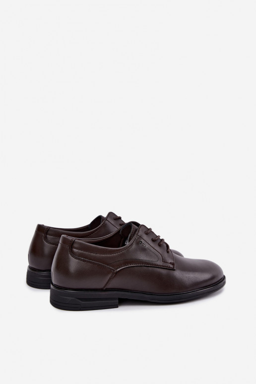 Elegante dunkelbraune Herrenschuhe Calven