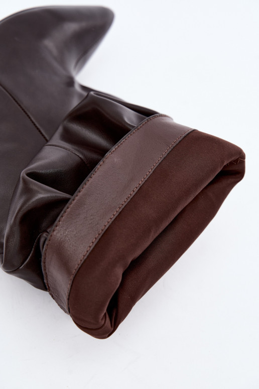 Ein überzeugendes Stilvollll Damenstiefel Typu Slouchy mit Absätzen CzekoladoZue Gelra
