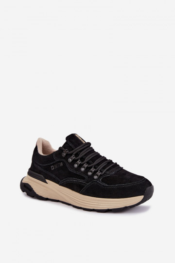 Herren-Sneaker aus Wildleder Big Star OO174321 schwarz