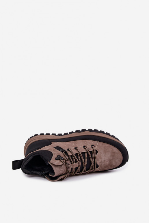 Herren isolierte Wildlederstiefel Big Star UU174247 sandfarben