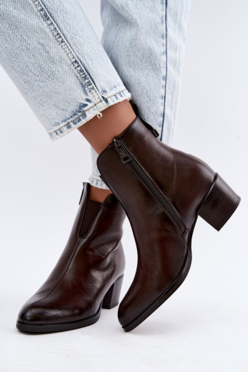 Isolierte Stiefeletten Klocke Vinceza 58654 in Schokoladenfarbe 2