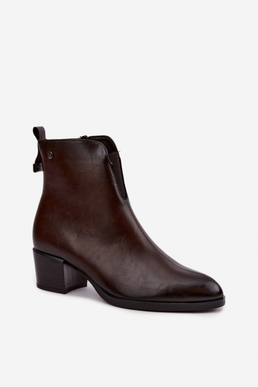 Isolierte Stiefeletten Klocke Vinceza 58654 in Schokoladenfarbe