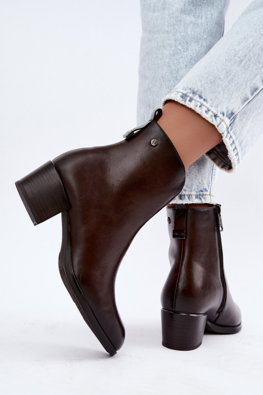 Isolierte Stiefeletten Klocke Vinceza 58654 in Schokoladenfarbe
