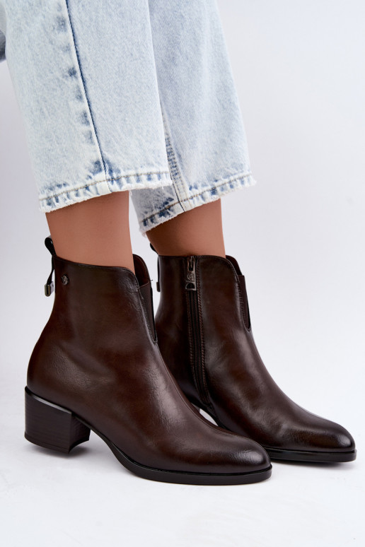 Isolierte Stiefeletten Klocke Vinceza 58654 in Schokoladenfarbe