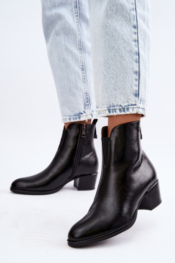 Isolierte Stiefeletten Klocke Vinceza 58654 in schwarzer Farbe 2