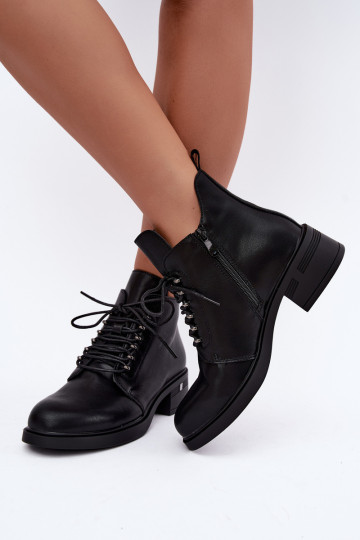 Wärmende Stiefeletten aus Kunstleder Klocke T.Sokolski Z26-288 schwarz 2